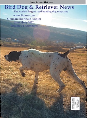 Cover June July 2022 Bird Dog & Retriever News magazine